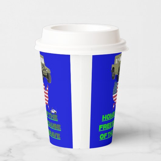 Unstoppable veterans blue 紙コップ (右)