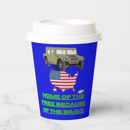 Unstoppable veterans blue 紙コップ (正面)