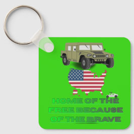 Unstoppable veterans bright green キーホルダー