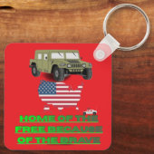 Unstoppable veterans bright red キーホルダー (裏面)