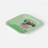 Unstoppable veterans pale green  ペーパープレート (傾斜あり)