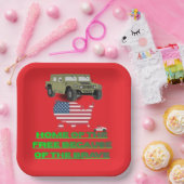 Unstoppable veterans red ペーパープレート (パーティー)