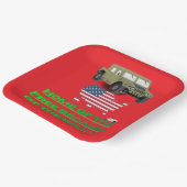 Unstoppable veterans red ペーパープレート (傾斜あり)