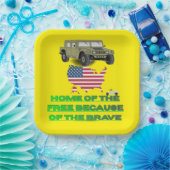 Unstoppable veterans yellow ペーパープレート (パーティー)