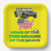 Unstoppable veterans yellow ペーパープレート (正面)