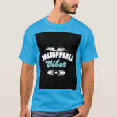 Unstoppable vibes motivational T-Shirt design  Tシャツ (正面)