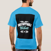 Unstoppable vibes motivational T-Shirt design  Tシャツ (裏面)