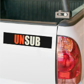 Unsubの未知数の主題 バンパーステッカー (トラック上)