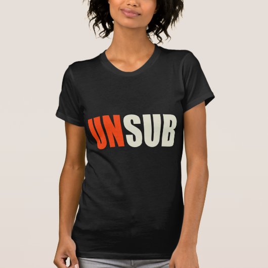 Unsubの未知数の主題 Tシャツ (正面)