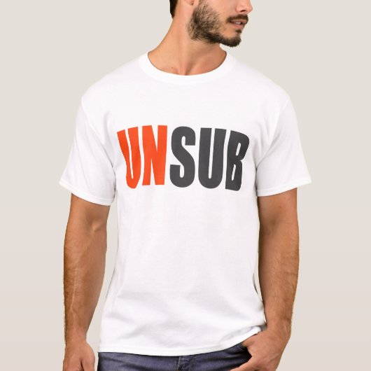 Unsubの未知数の主題 Tシャツ (正面)