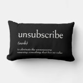 「UNSUBSCRIBE」の辞書的定義 ランバークッション (正面)