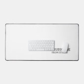 Unsubscribe From Stress Extra Large Typographic  デスクマット (キーボード&マウス)