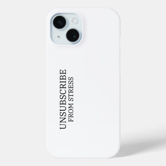 Unsubscribe From Stress Impact Resistant  Case-Mate iPhoneケース (裏面)