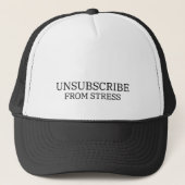Unsubscribe From Stress Minimalist Snapback  キャップ (正面)