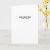 Unsubscribe From Stress Sarcastic Corporate  カード (黄色い花)