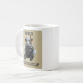 、Unsuckすぐに吸います コーヒーマグカップ (正面左)