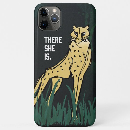 Untamed Cheetah彼女は電話ケースである Case-Mate iPhoneケース (裏面)