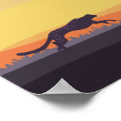 Untamed Cheetah 14"x 11"アートプリント ポスター (角)