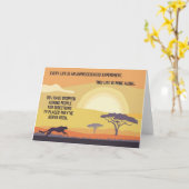 Untamed Cheetah Directionsグリーティングカード カード (黄色い花)