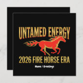 Untamed Energy 2026 Fire Horse Era Lunar New Year  招待状 (正面/裏面)