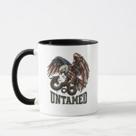 Untamed Patriotic Eagle and Snake Mug マグカップ