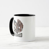 Untamed Patriotic Eagle and Snake Mug マグカップ (正面左)