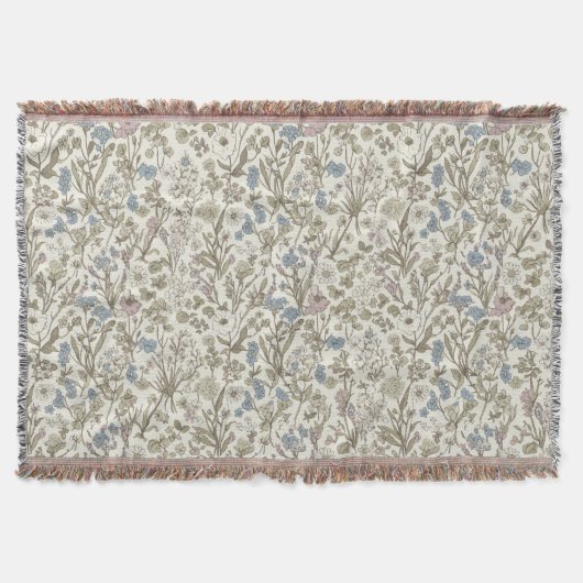 Untamed Petals スローブランケット (正面)