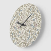 Untamed Petals ラージ壁時計 (傾斜)