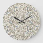 Untamed Petals ラージ壁時計 (正面)