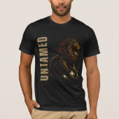 Untamed Roaring Lion  Tシャツ (正面)
