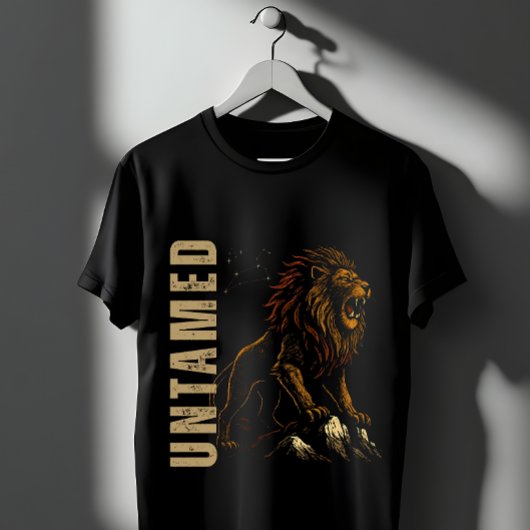 Untamed Roaring Lion  Tシャツ