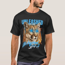 Untamed Spirit - Fiery Puma Art Tシャツ