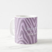 Untamed Zebra Print Coffee Mug コーヒーマグカップ (正面左)