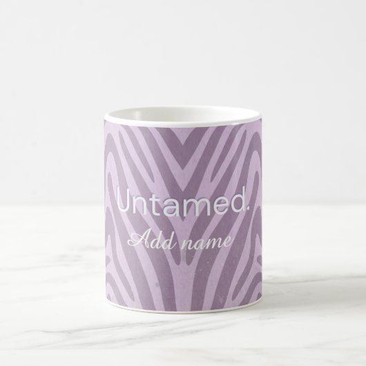 Untamed Zebra Print Coffee Mug コーヒーマグカップ (中央)
