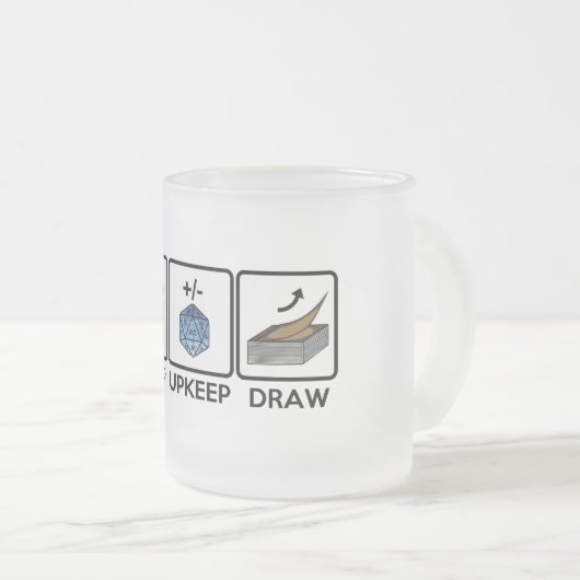 Untapの維持、引くことのマグ フロストグラスマグカップ (正面右)