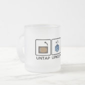 Untapの維持、引くことのマグ フロストグラスマグカップ (正面左)