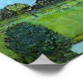 Unterach at the Altersee by Gustav Klimt ポスター (角)