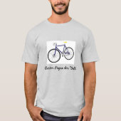 Unterleibl hellgrau Fahrrad - Bester Papa der Welt Tシャツ (正面)