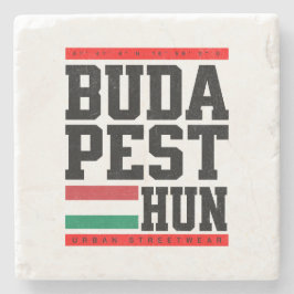 Untersetzer aus Marmor mit Koordinaten Retro-Style ストーンコースター