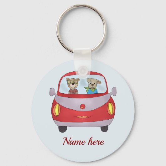 unterwegs personalisiert キーホルダー (正面)