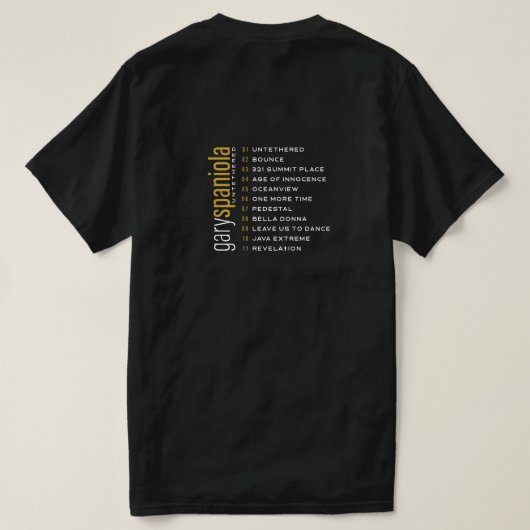 Untethered BLK - 表裏 0128 Tシャツ (デザイン裏面)