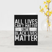 Until Black Lives All Lives Can't Blm Suprt  カード (黄色い花)