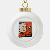 Until Death Do Us Part Classic Design セラミックボールオーナメント (正面)