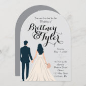 Until Forever-Brittney Wedding Invitation 招待状 (正面/裏面)