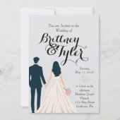 Until Forever-Brittney Wedding Invitation 招待状 (正面)