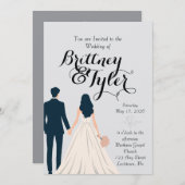 Until Forever-Brittney Wedding Invitation 招待状 (正面/裏面)