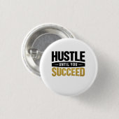 Until You Succeed – Minimal Gold Motivation Design 缶バッジ (正面&裏面)