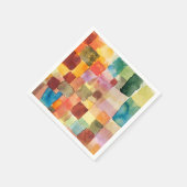 Untitled abstract watercolor squares - Paul Klee スタンダードカクテルナプキン (角)