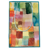 Untitled abstract watercolor squares - Paul Klee ミディアムペーパーバッグ (正面)