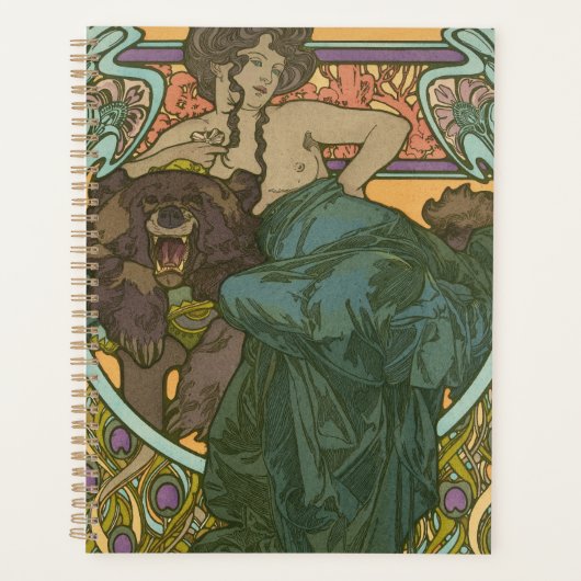 Untitled by Alphonse Mucha (1902) プランナー手帳 (正面)